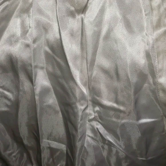 Gunne Sax One Shoulder Special Occassion Formal White Silver Lace Dress 5 - Picture 10 of 11